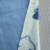 Blue Edge Burp Cloth - Cotton Cloud Blue