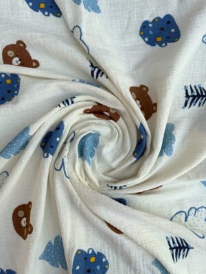 Nursing Blanket - Cotton Cloud Blue