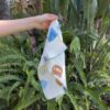Burp Cloth - Cotton Cloud Blue - Large Single Tone