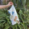 Burp Cloth - Cotton Cloud Blue - Large Single Tone