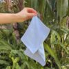 Burp Cloth - Cotton Cloud Blue - Medium Single Tone