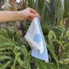 Blue TT M 2 Burp Cloth - Cotton Cloud Blue