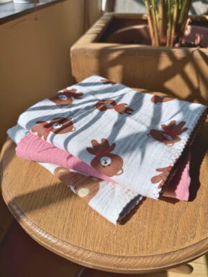 Burp Cloth - Cotton Cloud Blue