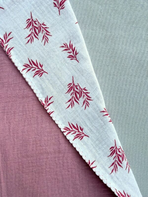 Pink Edge Burp Cloth - Pretty In Pink