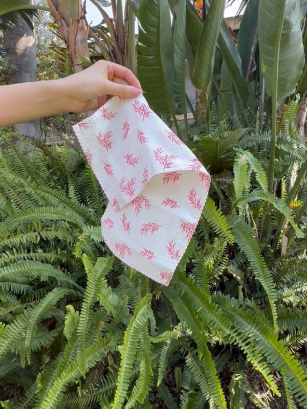 Burp Cloth - Pretty In Pink - Medium Single Tone
