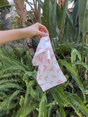 Burp Cloth - Pretty In Pink - Medium Single Tone